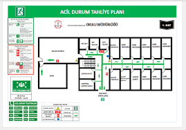 İŞ YERİ TAHLİYE PLANI VE KROKİSİ
